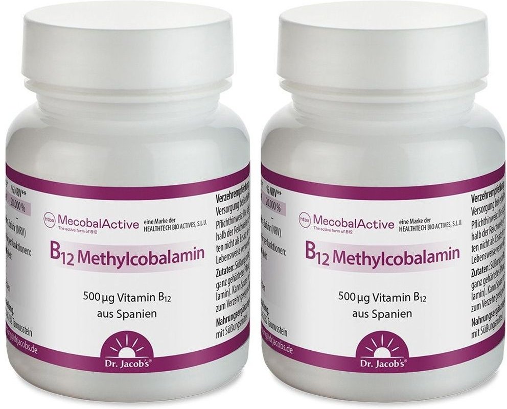 B12 Methylcobalamin Dr.Jacob's Lutschtabletten 2x 2x60 St