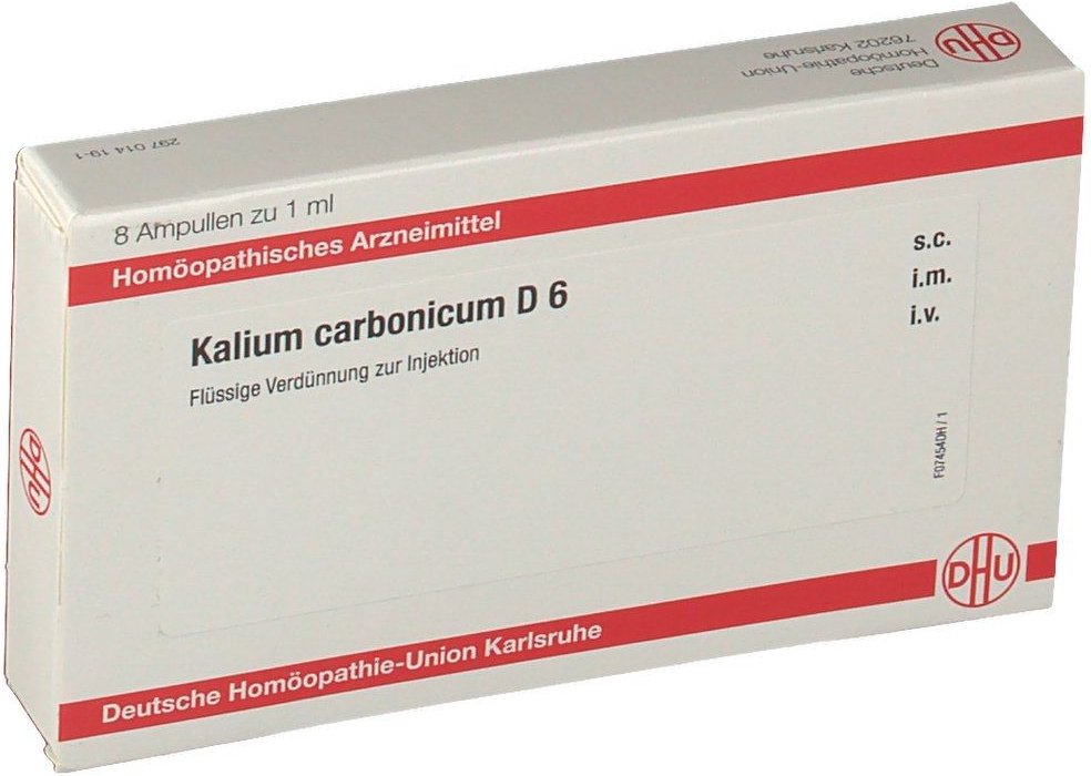 Kalium Carbonicum D 6 Ampullen 8x1 ml