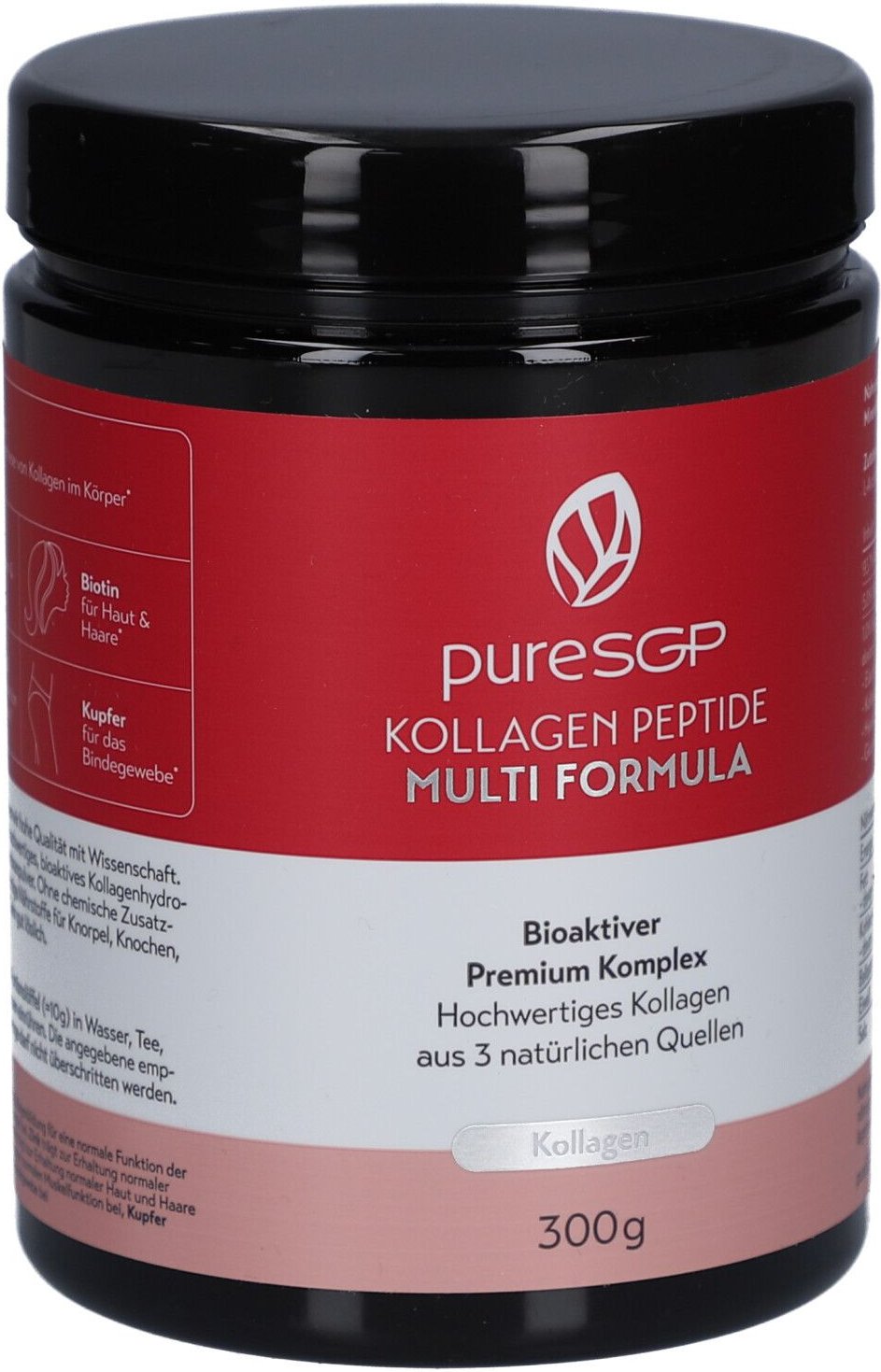 Puresgp Kollagen Peptide Multi Formula Pulver 300 g