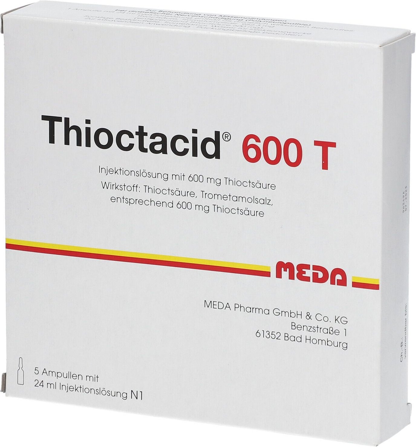 Thioctacid 600 T Injektionslösung 5x24 ml