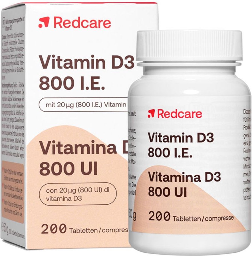 Vitamin D3 800 I.e. RedCare Tabletten 200 St