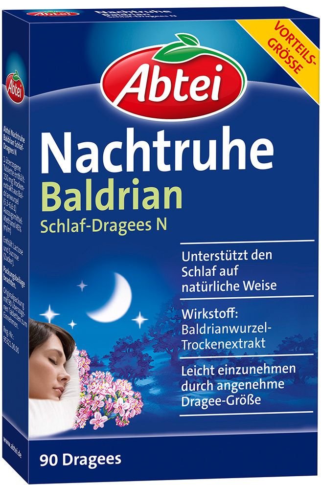 Abtei Nachtruhe Baldrian Schlaf-Dragees N 90 St Dragees