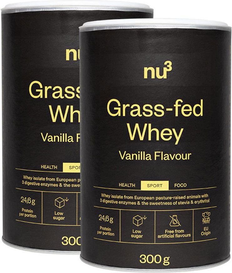 Grass-Fed Whey - Vanilla Flavour Doppelpack 2x300 g Pulver