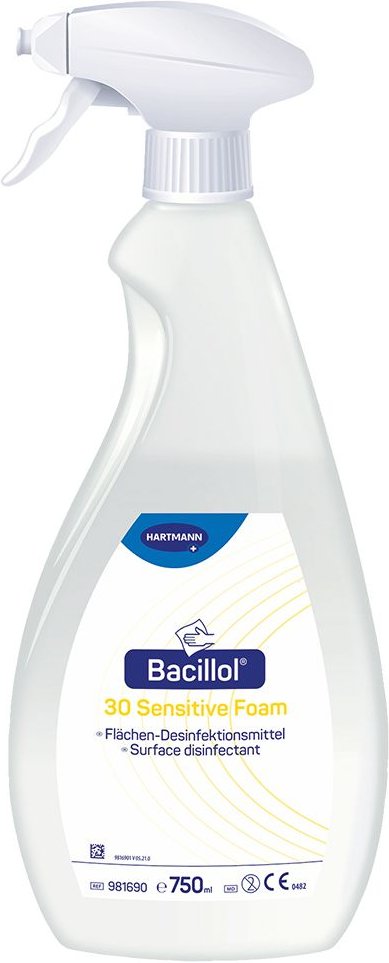 Bacillol 30 Sensitive Foam Flasche m.Schaumsprüh 750 ml Schaum
