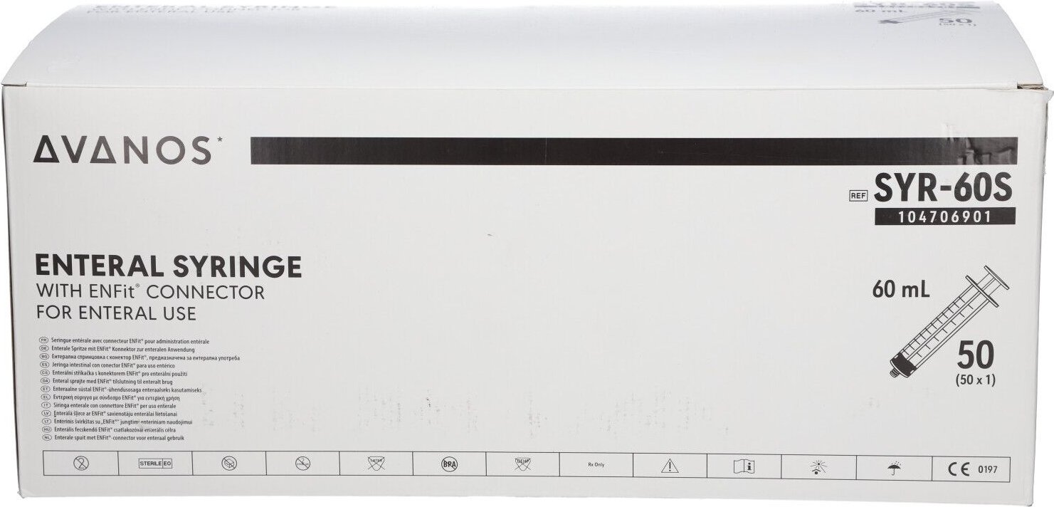 Enfit Spritze 60 ml 50 St Spritzen