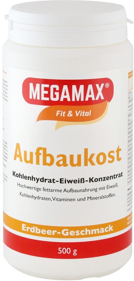 Megamax Aufbaukost Erdbeere Pulver 500 g