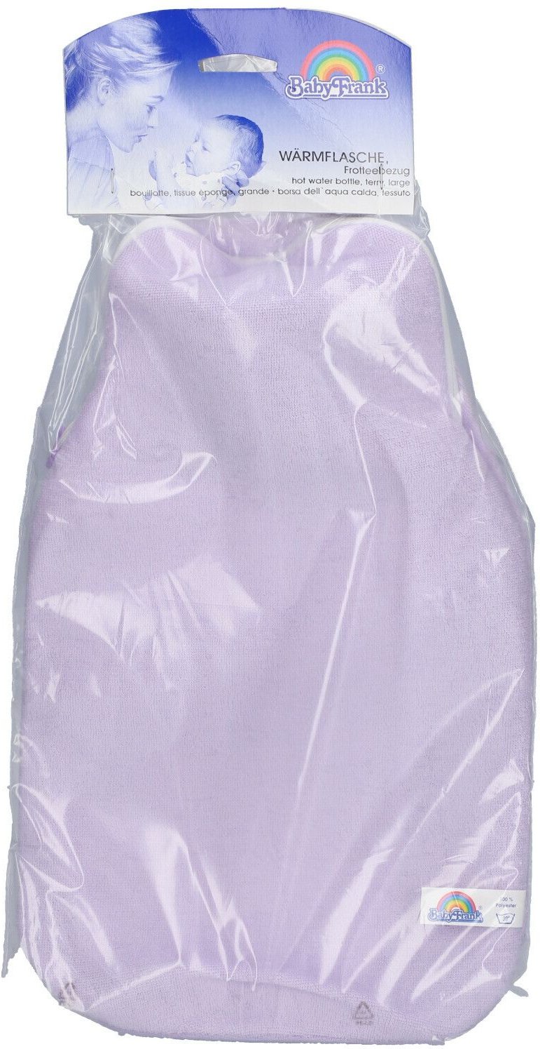 Wärmflasche groß mit Frotteebez.flieder