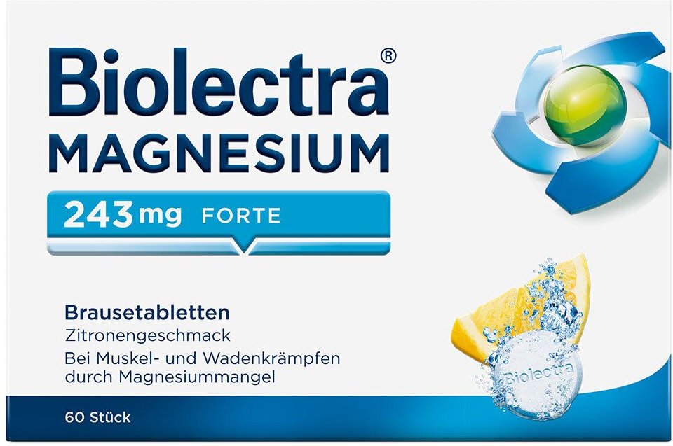 Thumbnail - Biolectra Magnesium 243 mg forte Zitrone Br.-Tabl. 60 St Brausetabletten