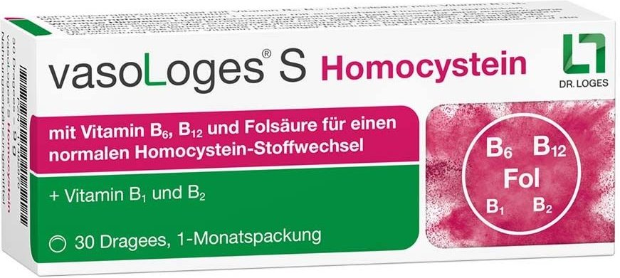 Vasologes S Homocystein Dragees 30 St