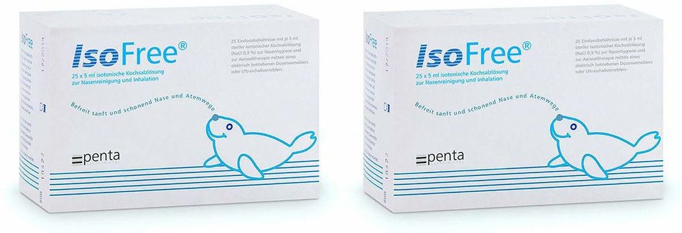 Isofree x2 2x25x5 ml Einzeldosispipetten