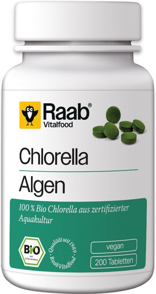 Raab Vitalfood Chlorella Bio Tabletten 200 St Compretten