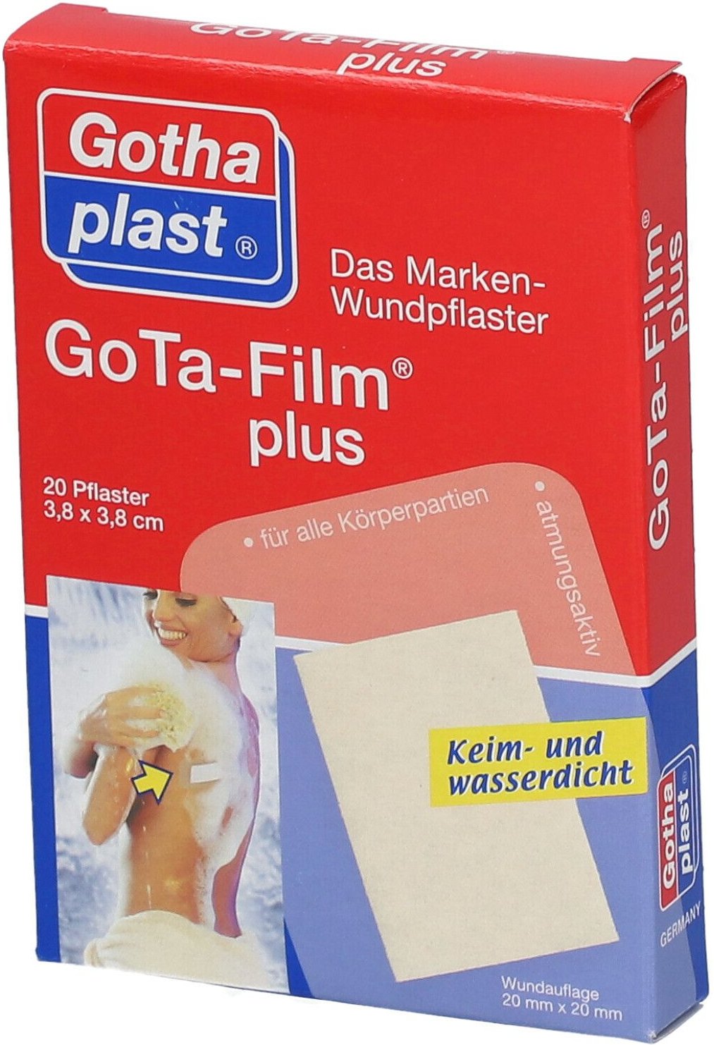 Gota Film plus 3,8x3,8 cm Pflaster 20 St