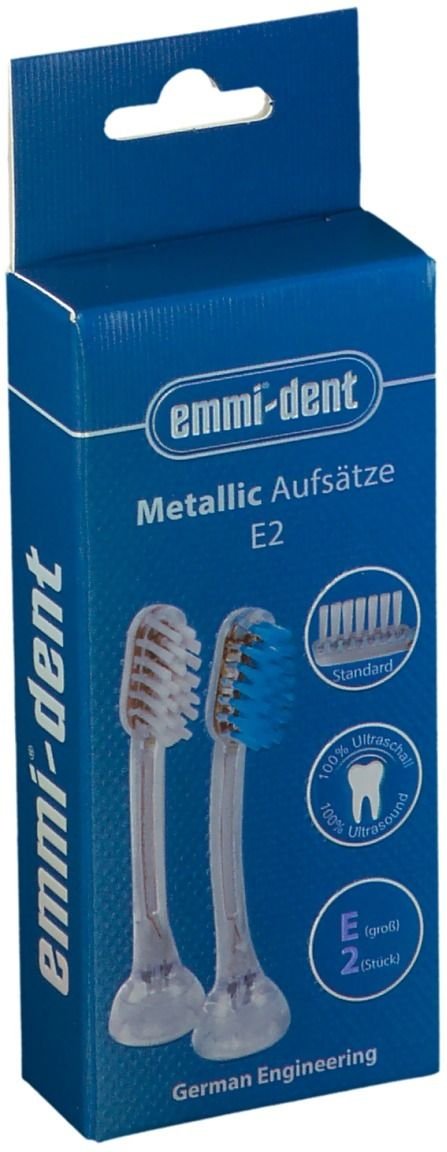 Emmi-Dent Ultraschall Bürstenkopf Erwachsene 2 St Zahnbürste