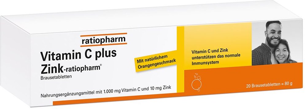 Vitamin C Plus Zink-ratiopharm Brausetabletten 20 St