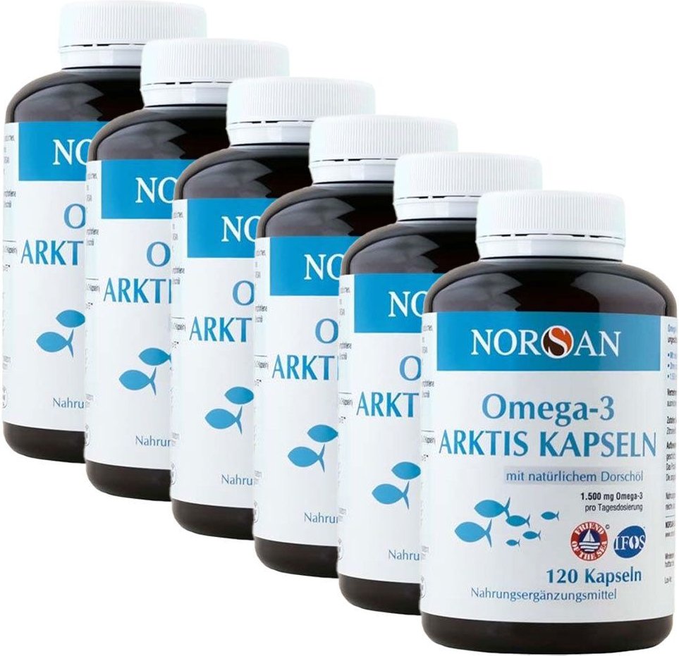 6x Norsan Omega-3 Arktis Kapseln 6x120 St