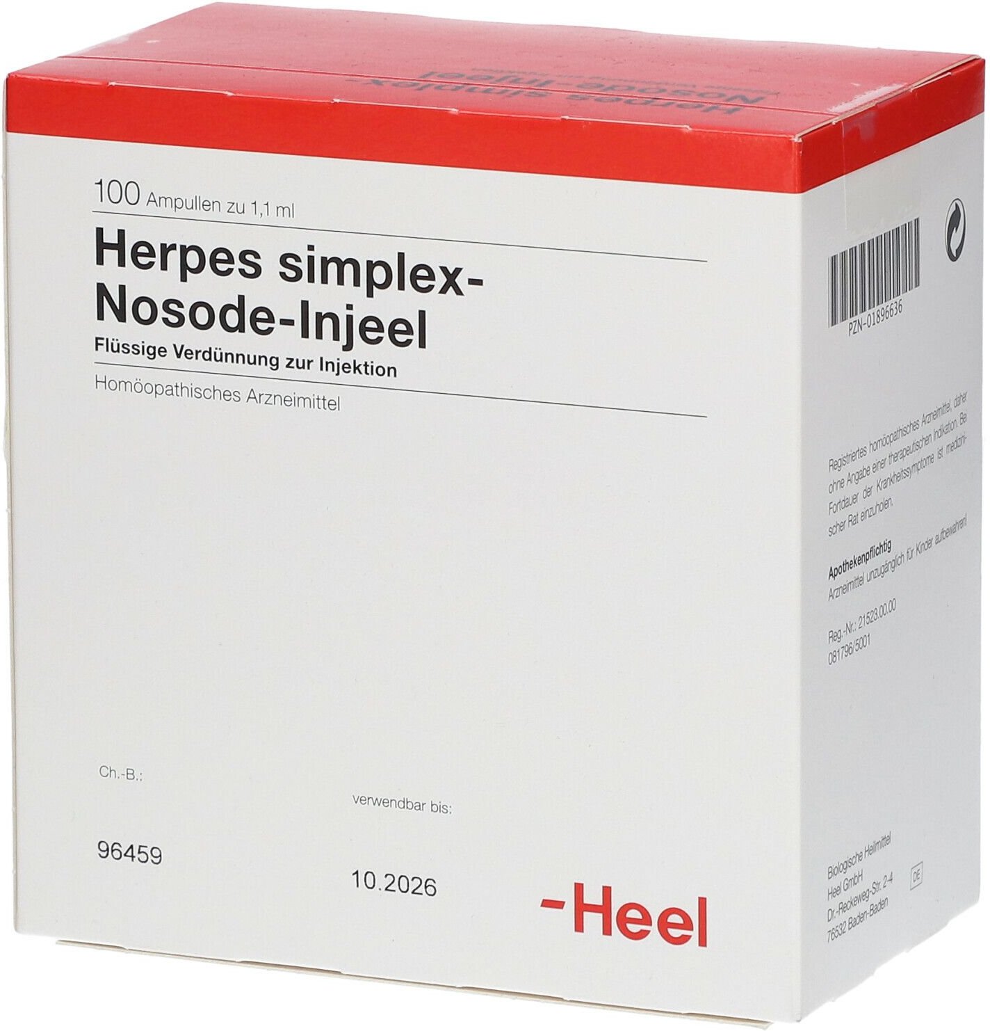 Herpes Simplex Nosode Injeel Ampullen