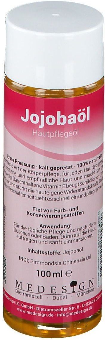 Jojoba ÖL 100% naturrein 100 ml Öl