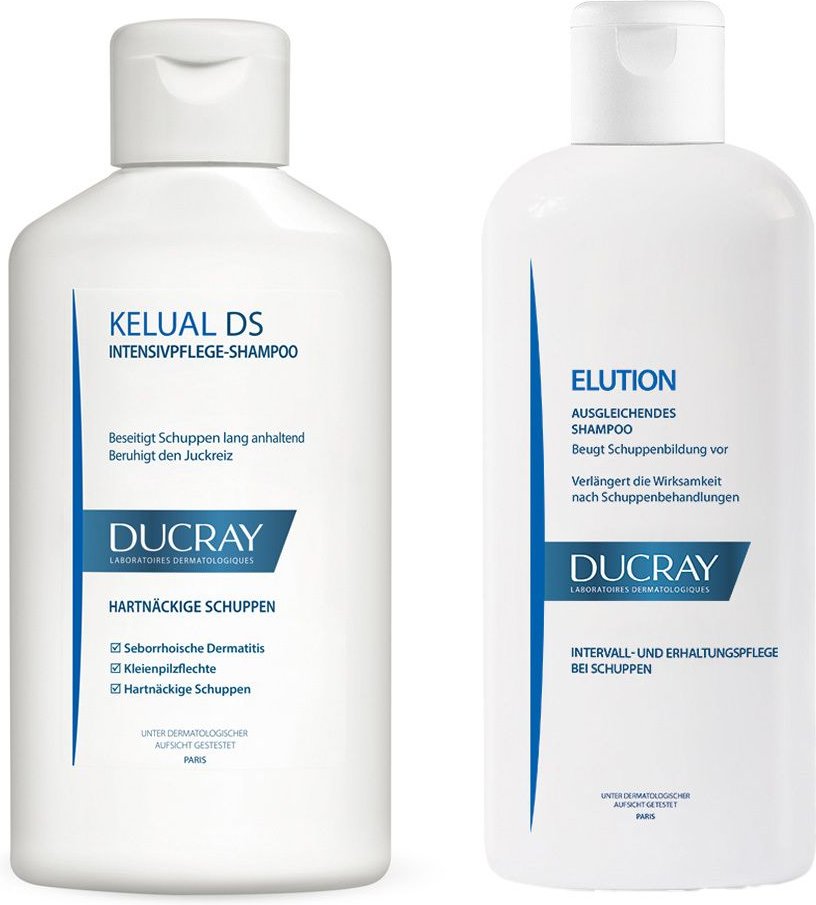 Ducray Kelual DS Shampoo Anti-Schuppen-Shampoo + Elution - begleitend zur B 200+100 ml