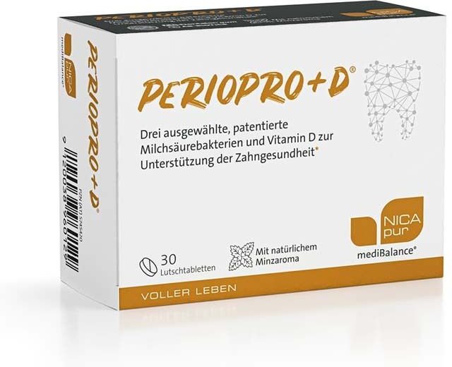 Nicapur mediBalance PerioPro+D Lutschtabletten 2x 2x30 St