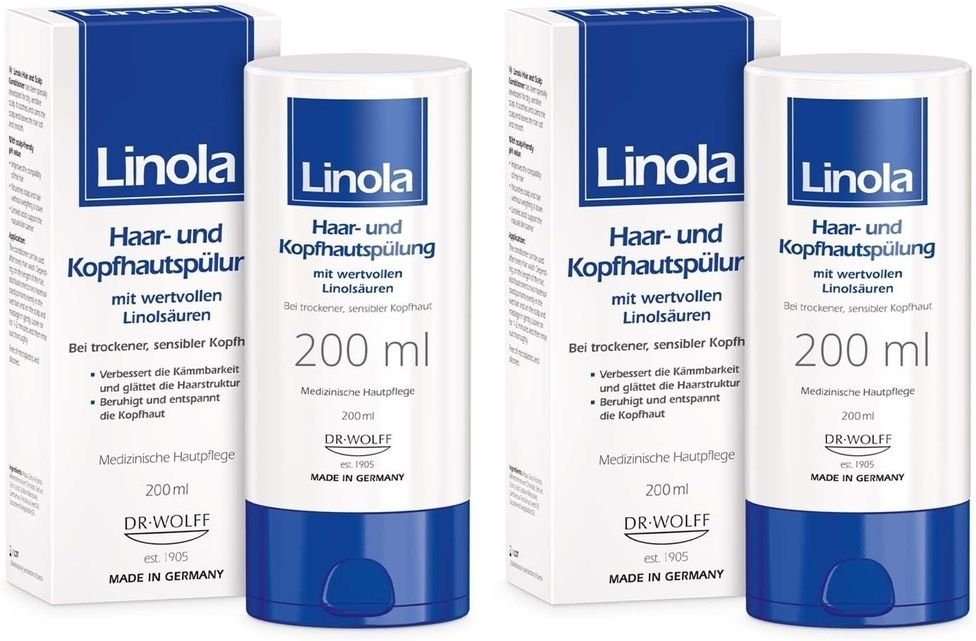 Linola Haar- und Kopfhautspülung 2x 2x200 ml Haarspülung