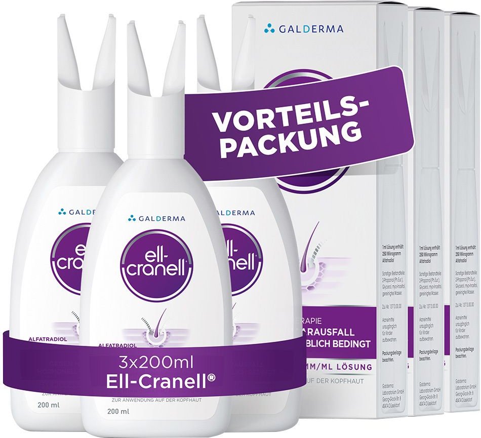 Thumbnail - Ell-Cranell 250 Mikrogramm/ml Lsg.z.Anw.a.d.Kopfh. 3x200 ml Lösung