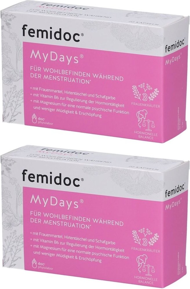 Femidoc MyDays für die Menstruation Kapseln 2x 2x20 St