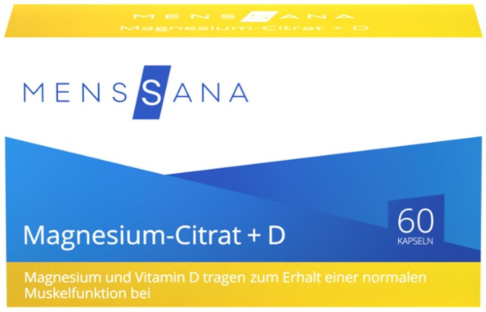 Magnesiumcitrat+D MensSana Kapseln 60 St