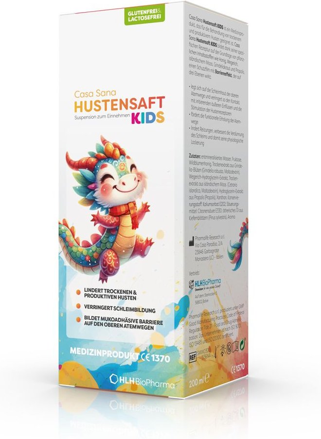 Casa Sana Hustensaft Kids 200 ml Suspension zum Einnehmen