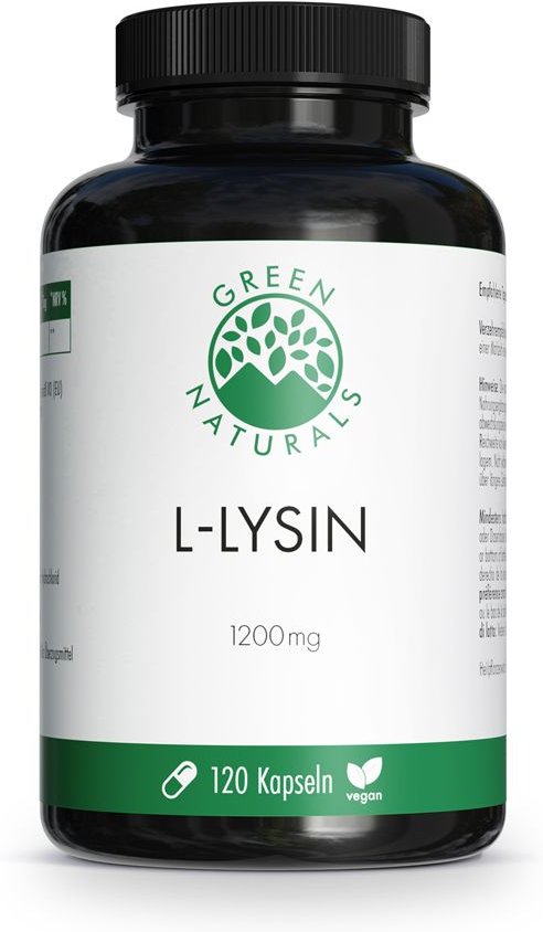 Green Naturals L-Lysin 1200mg hochdosiert veg.Kps. 120 St Kapseln