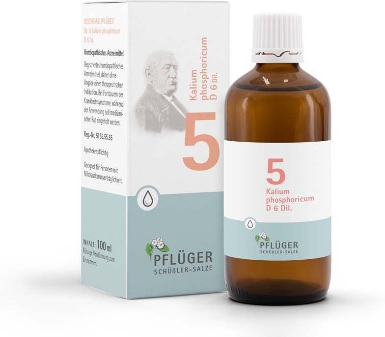 Biochemie Pflüger 5 Kalium phosphoricum D 6 Tropfen