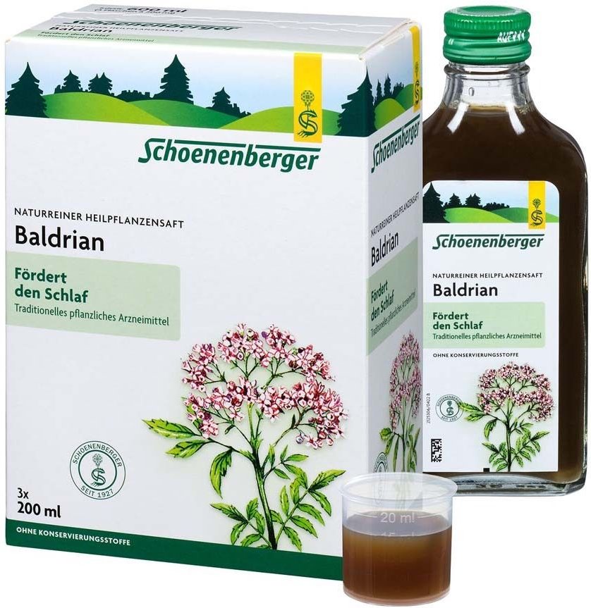 Baldrian Heilpflanzensäfte Schoenenberger 3x200 ml Saft