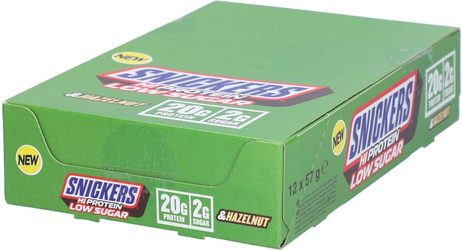 Snickers Hazelnut Low Sugar High Protein Bar (12x57g) 12x57 g Riegel