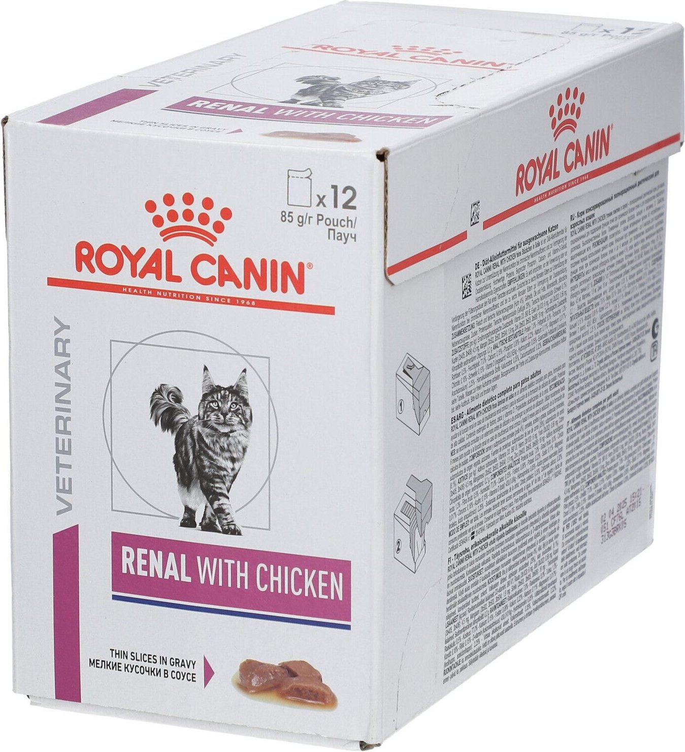 Royal Canin Veterinary Feline Renal with Chicken Nieuwe Formule 12x85 g Paste