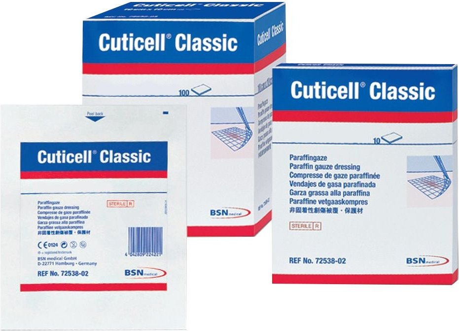 Cuticell Classic Wundgaze 10x10 cm 10 St