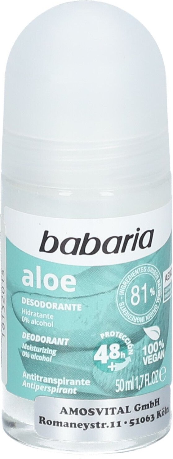 Babaria Aloe Vera Deo Roll-on 48 Stunden 50 ml Creme