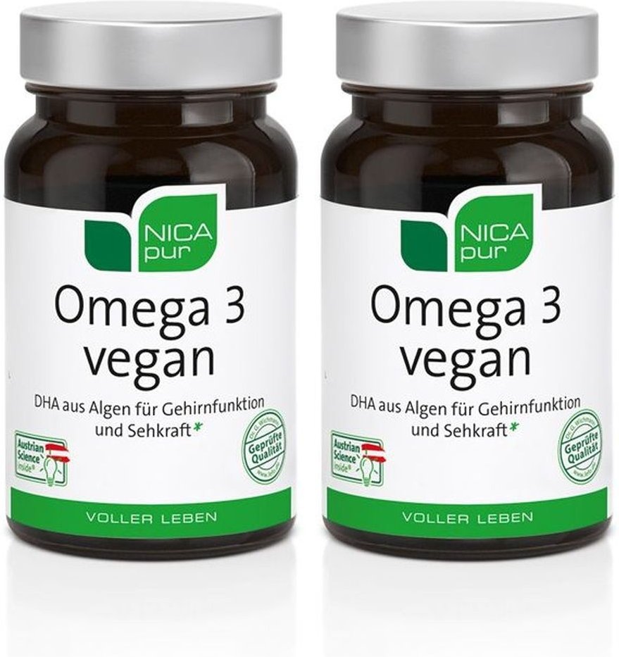 Nicapur Omega 3 Vegan x2 2x30 St Kapseln