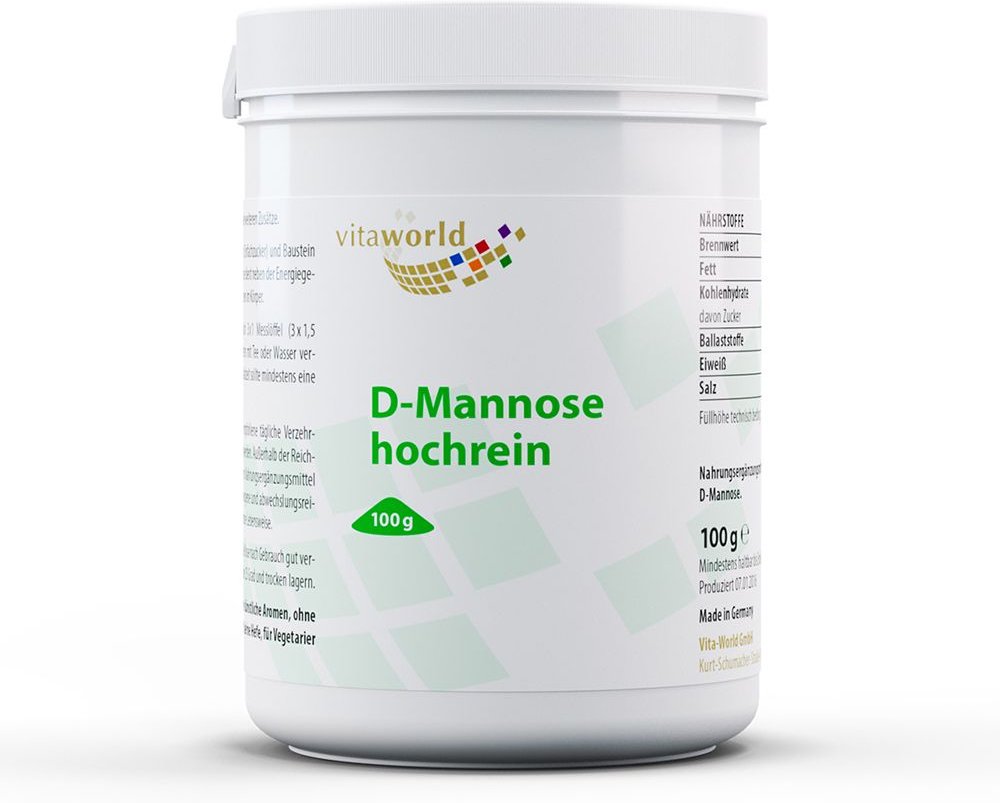 Thumbnail - D-Mannose Hochrein Pulver 100 g