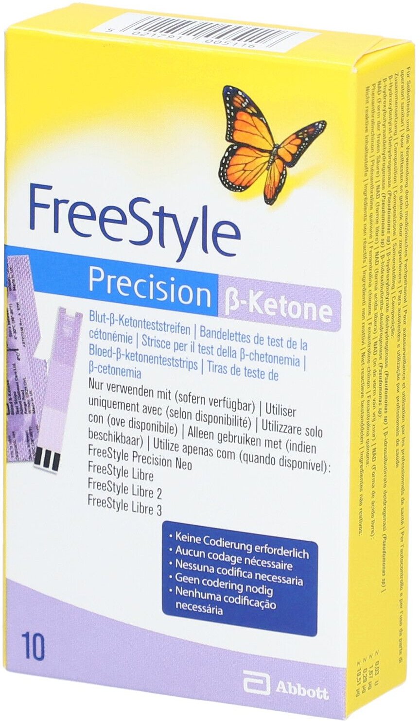 Freestyle Precision ß-Blutketon-Teststreifen 10 St Teststreifen