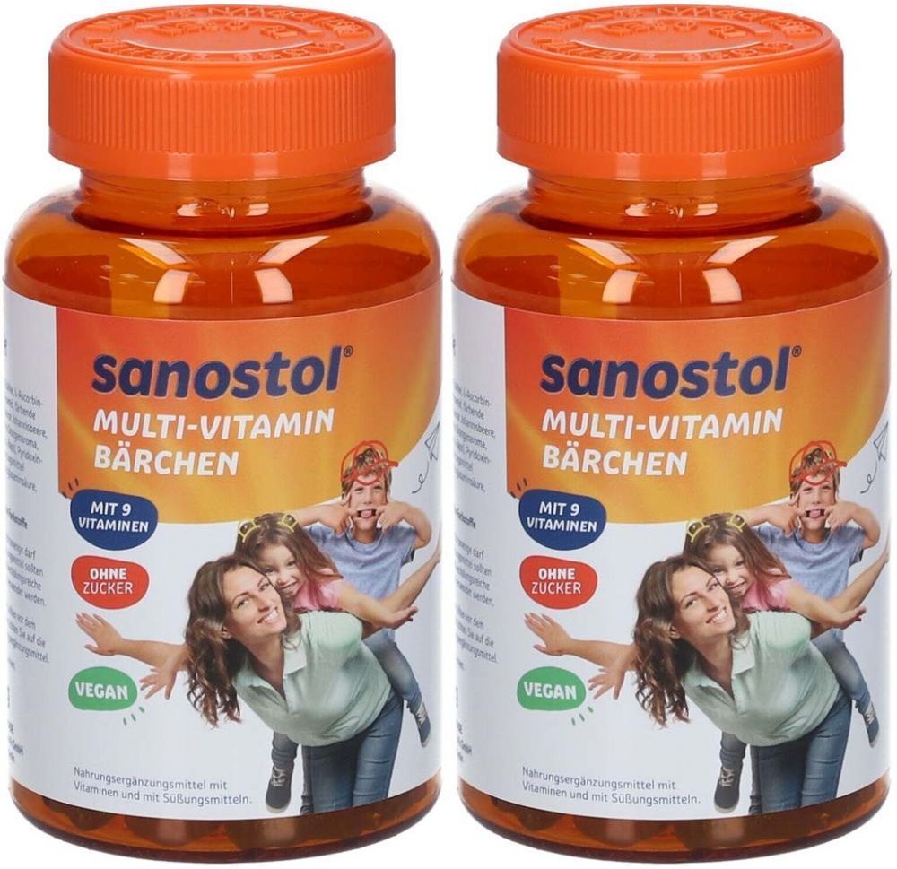 Sanostol Multi-Vitamin Bärchen x2 2x60 St Gummibärchen