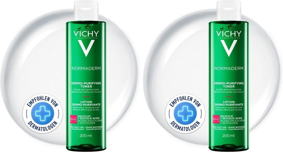 Vichy Normaderm Reinigungs-Lotion 2009 2x 2x200 ml Lotion