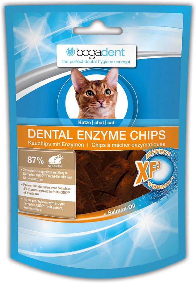 Bogadent Dental Enzyme Chips f.Katzen 50 g Futter