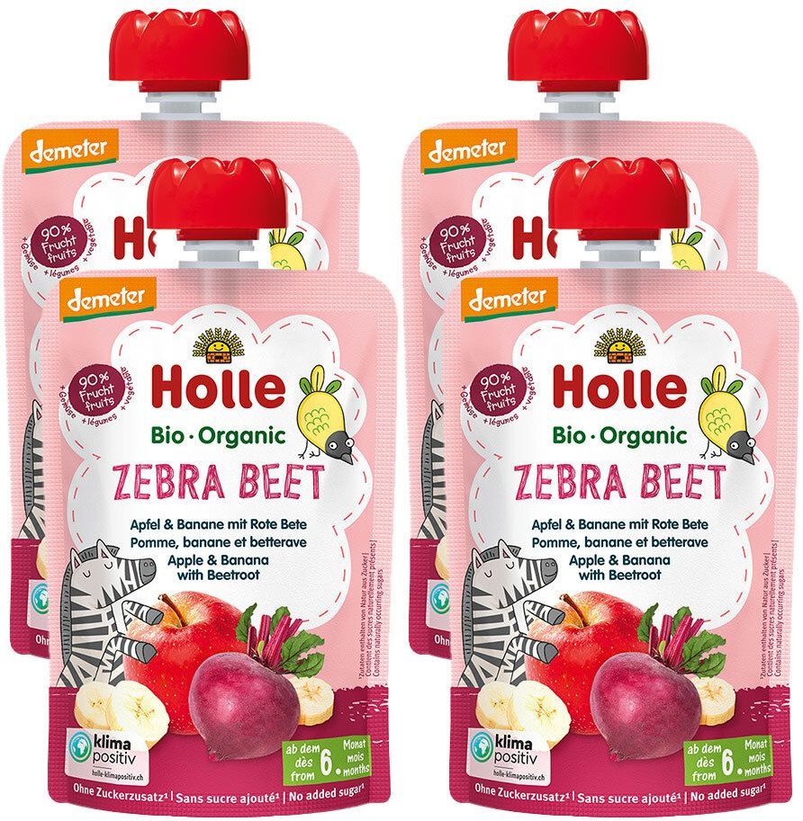 Holle Zebra Beet 4er Set 4x100 g Trinklösung