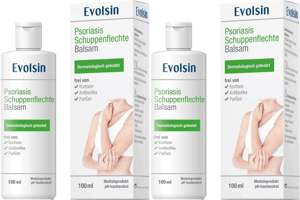 Evolsin Psoriasis Schuppenflechte Balsam 2x 2x100 ml