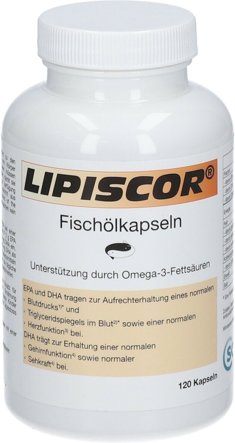 Lipiscor Fischölkapseln Omega-3 120 St Kapseln