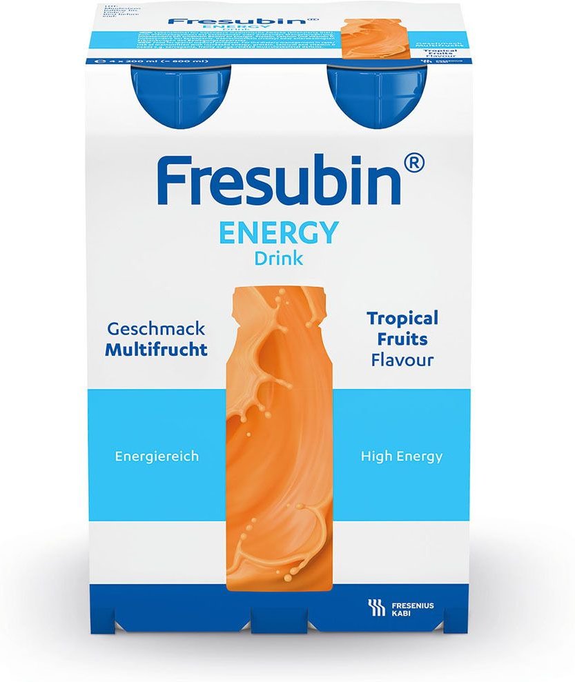 Fresubin Energy Drink Multifrucht Trinkflasche 4x200 ml Lösung