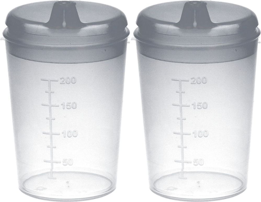 Schnabelbecher 200 ml transparent x2 2x1 St