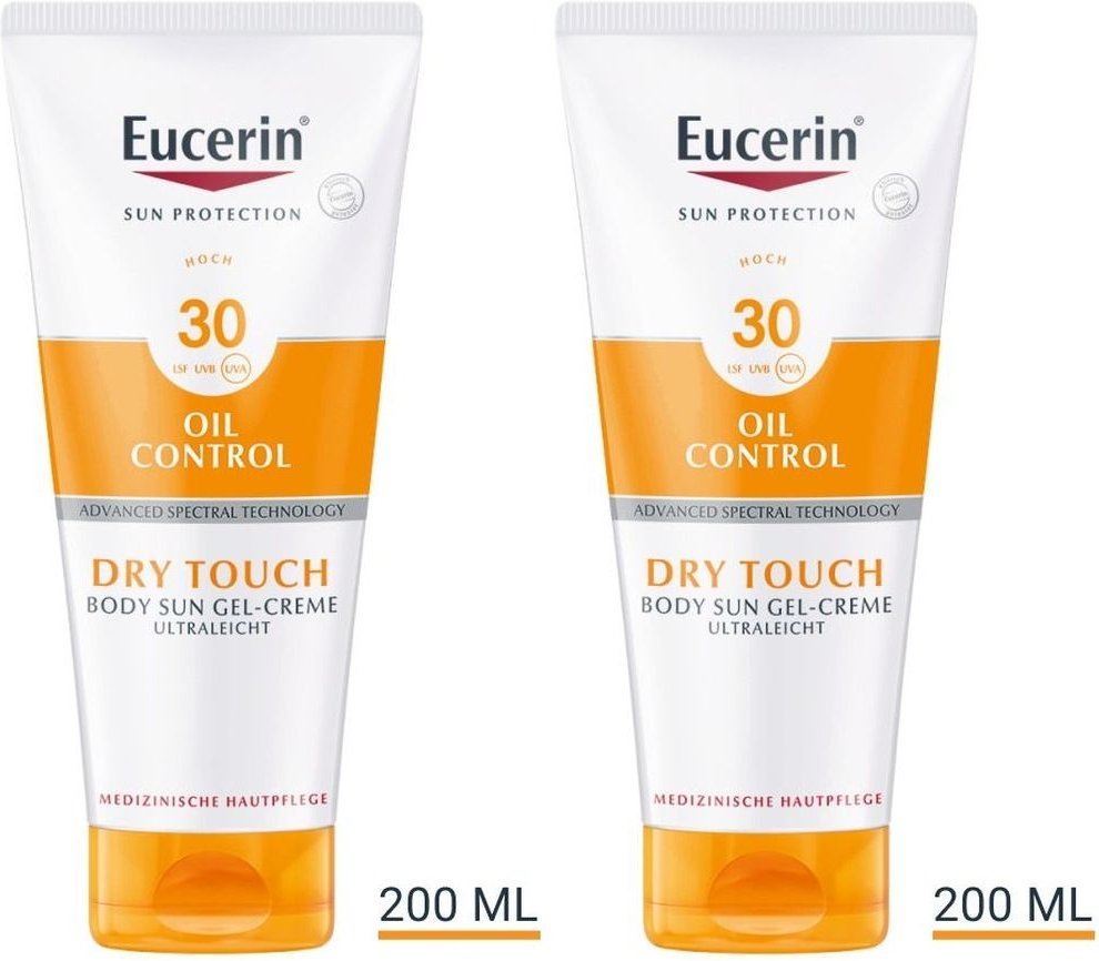 Eucerin Sun Gel-Creme Oil Control Body LSF 30 2x 2x200 ml Creme
