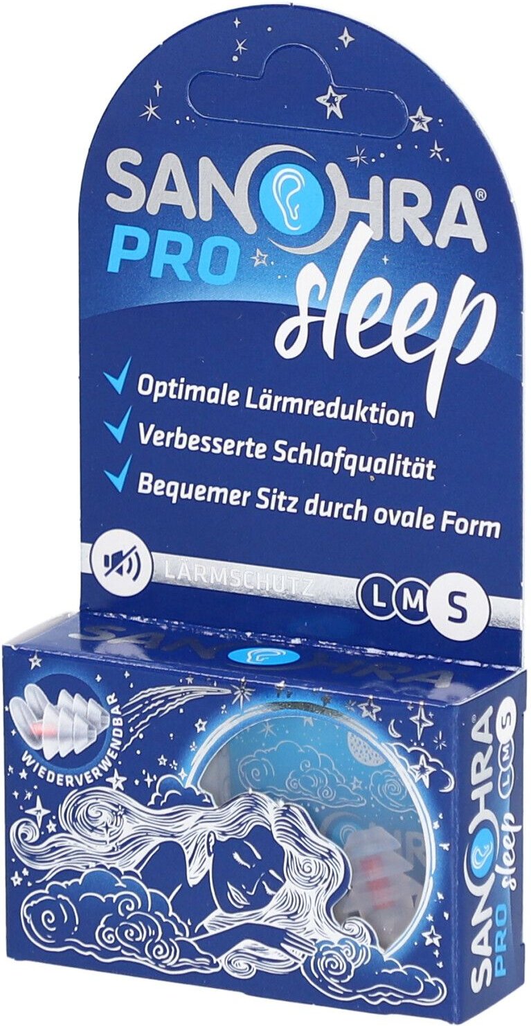 Sanohra pro sleep Gehörschutzstöpsel S 7-9 mm 2 St