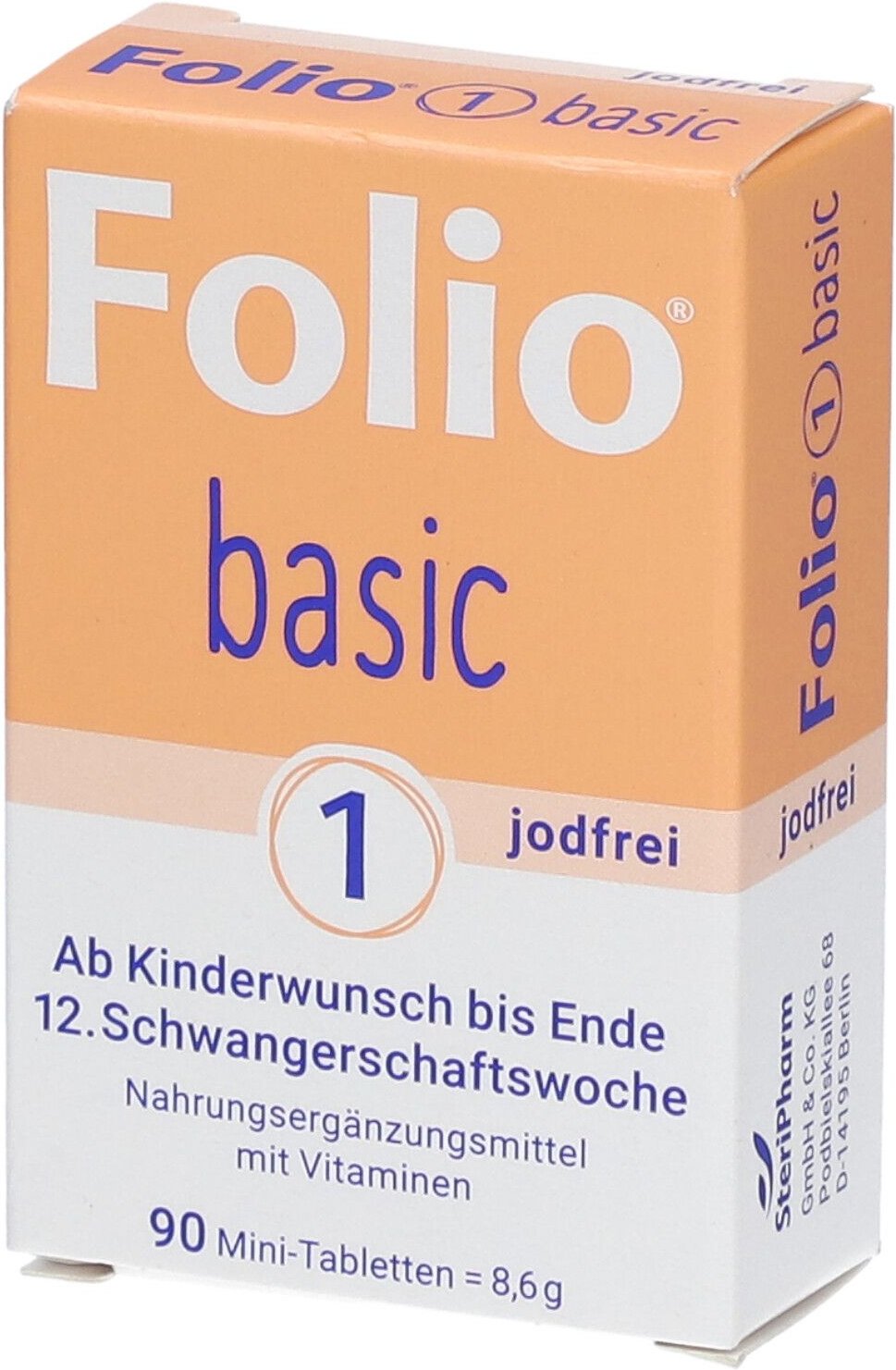 Folio 1 basic jodfrei Filmtabletten 90 St