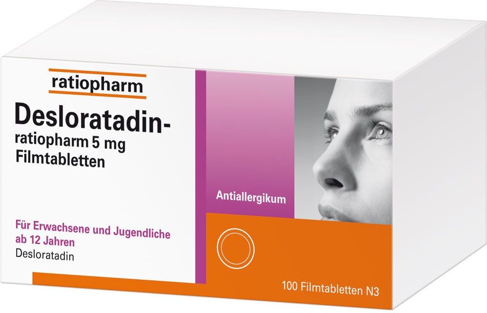 DESLORATADIN-ratiopharm 5 mg Filmtabletten 100 St